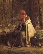 Jean Francois Millet Sitting Shepherdess France oil painting artist